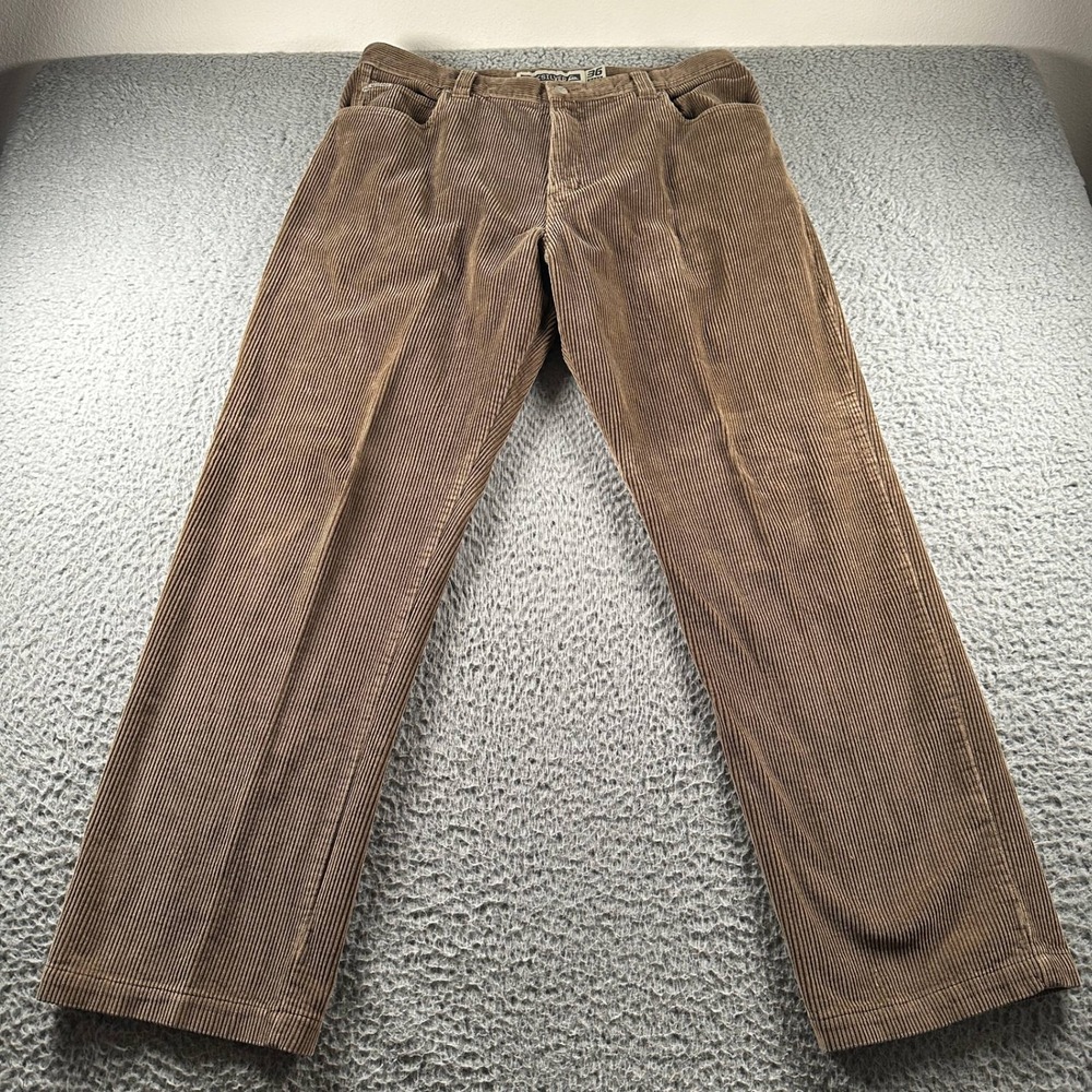 Vtg Quiksilver Pants Mens 36 Brown Corduroy Straight Leg‎ Loose 90's Surf Street